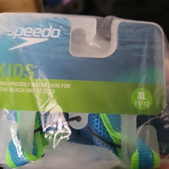 Speedo Kids Hybrid Water Shoes Boys Size XL 11 / 12 Blue Turquoise NEW - Picture 11 of 11